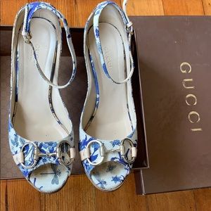 Gucci Printed Wedges